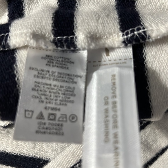 Loft Striped Embroidered Knit Dress Size M - Picture 5 of 6